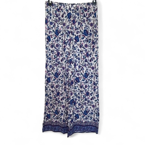 Joie Floral Wide Leg Pants Women’s Medium Boho Flowy Print Trousers - Picture 1 of 6